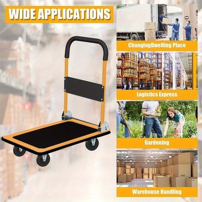 Folding Platform Trolley Warehouse Tool Home Moving Car Loading And Handling New