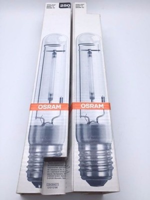 OSRAM Vialox Lamp 250W NAV-T SON-T HPS E40 Tubular Screw Cap Clear x2