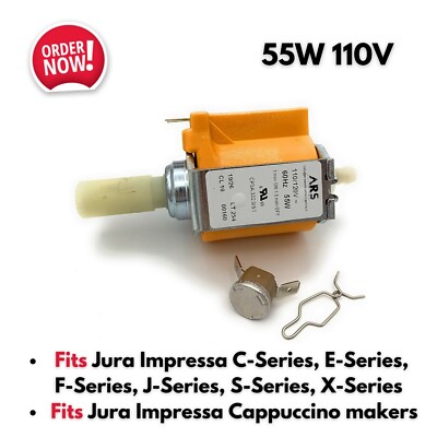 Invensys Pump Vibratory 55W 110V Replacement Part for Jura Coffe Machine Maker