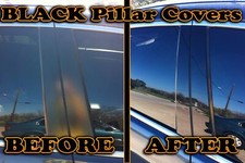 Black Pillar Posts For Chevy Sonicaveo 12-20 4dr Sedan 6pc Set Door Cover Kit