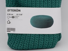 IKEA Otterön Bezug Hocker Gestell Innerskär Pouff innen + außen 58cm dunkelgrün