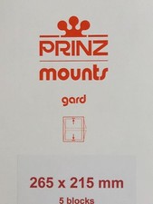 PRINZ STAMP MOUNTS 265/215 SHEETS: CELEBRITY, FOREIGN