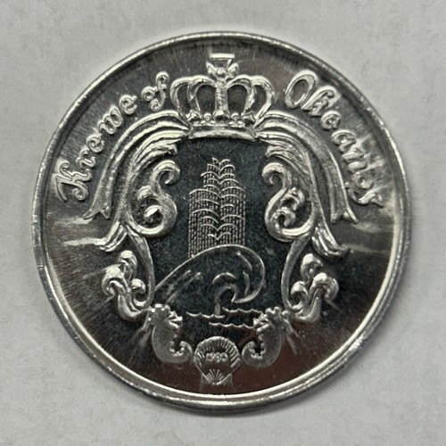 Krewe of Okeanos Mardi Gras 1984 - Discovery of Atlantis 1,5"" doble de aluminio - Imagen 2 de 2