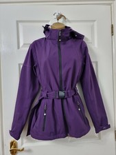 Killtec Level 3 Jacket Waterproof Windproof Hooded Uk 12 Us 8 Purple 3.000g