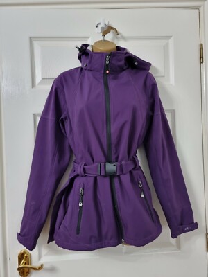 Killtec Level 3 Jacke wasserdicht winddicht Kapuze UK 12 US 8 lila 3.000g
