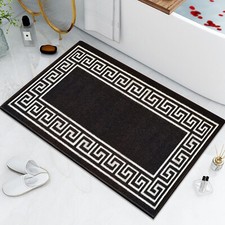 Non Slip Bath Mat Water Absorbent Toilet Pedestal Mats Small Large Bathroom Rug