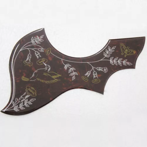 One Pc 2mm thickness 41 " Hummingbird Flower Folk Acoustic Guitar Pickguard