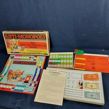 Vintage Anti-Monopoly Board Game 1983 Peter Pan Play Unpunched 99%