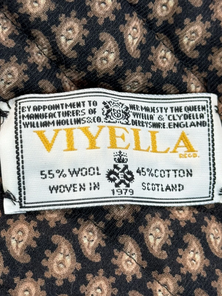 Vtg 70’s Boutique SET Chevron Quilted Vest Skirt Suttles Seawind VIYELLA - Image 2 of 4