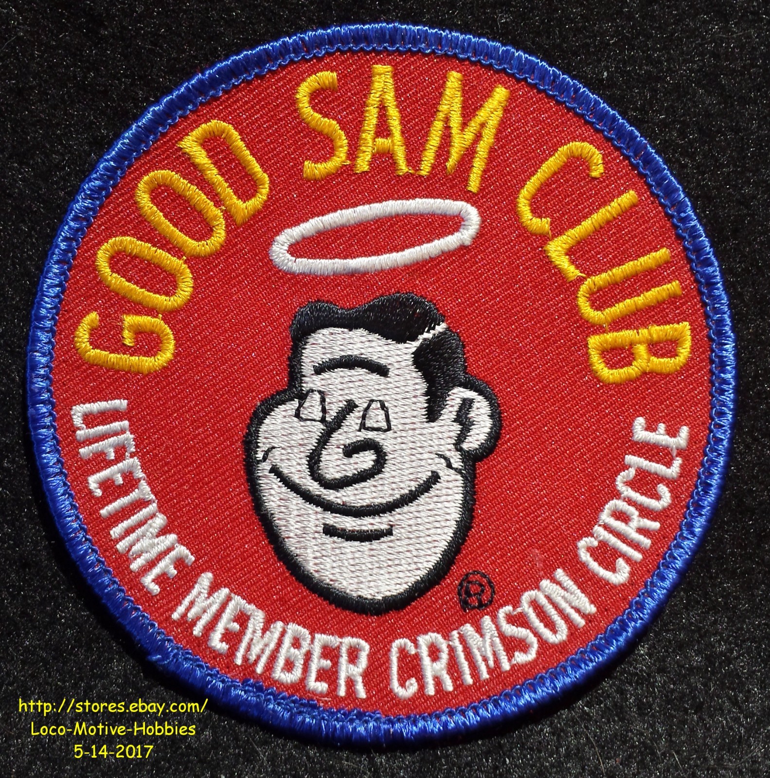 LMH Patch GOOD SAM CLUB Refer-a-Friend LIFETIME MEMBER CRIMSON CIRCLE Sam's  