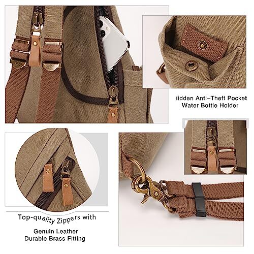 Sling Bag Small Crossbody Backpack Shoulder Casual Daypack 6881m