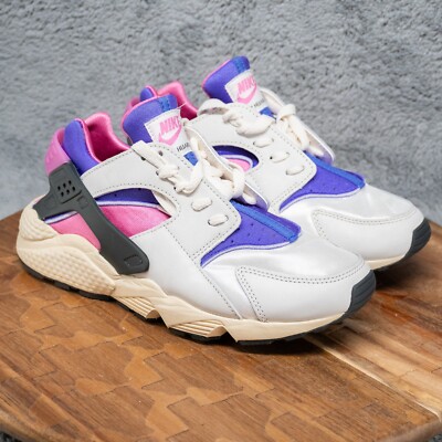 Nike Air Huarache Run PRM Playful Pink Blue Joy Sail  FB9697-001 Men 7 Wmns 8.5
