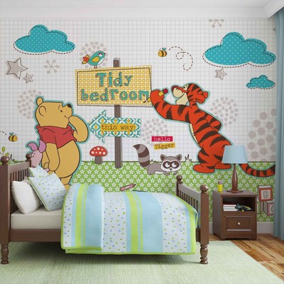 Disney Tapete Wandbild Fur Kinderzimmer Winnie Puuh Design Fotowand Ebay