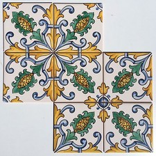 Hand Painted Ceramic Wall Tiles - From Sintra Portugal (price is for one tile)