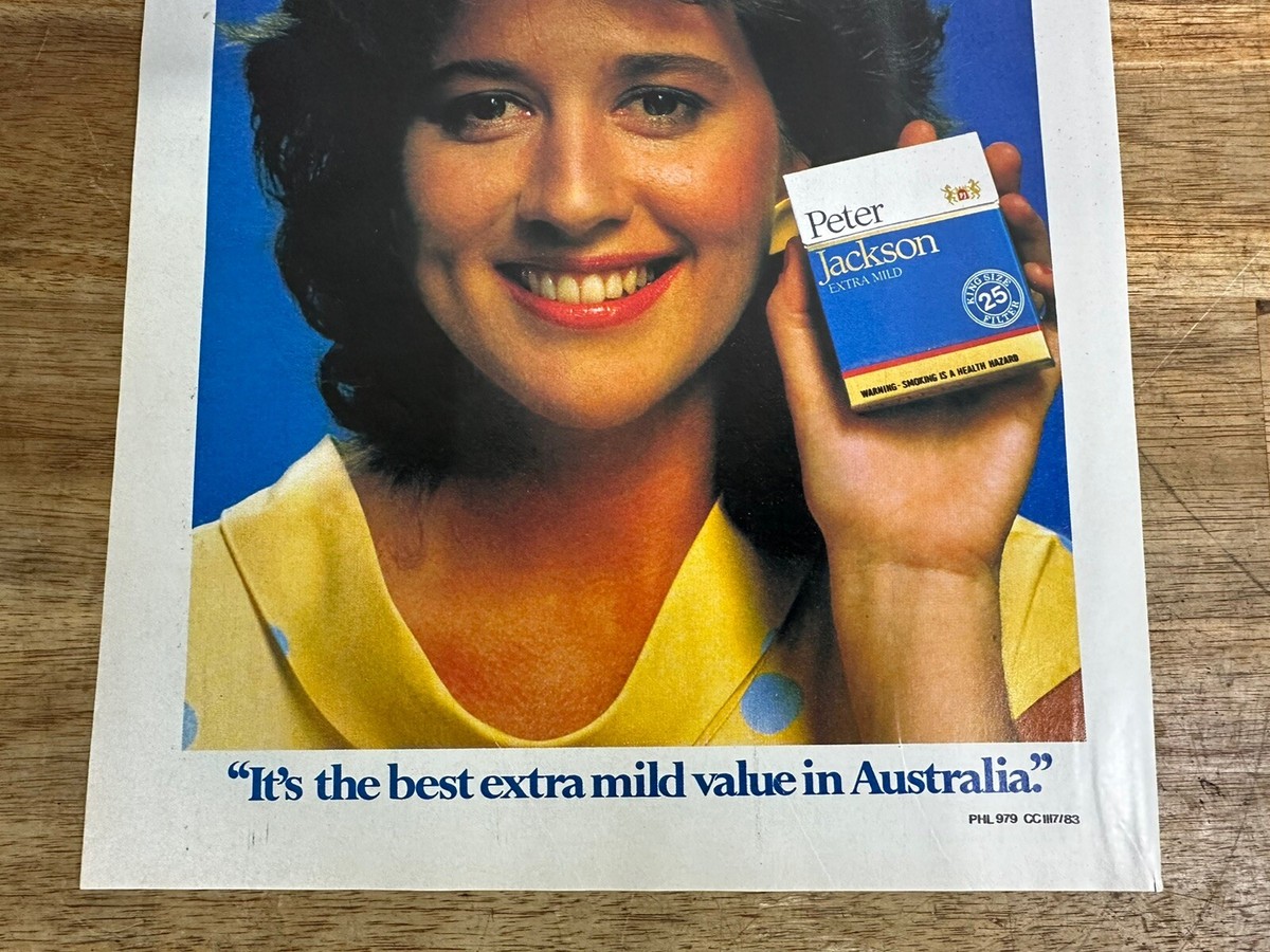Vintage Peter Jackson Extra Mild Tobacco Cigarette Advertisement Magazine  Cutout