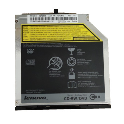 Hitachi-LG MU10N CD±RW DVD ROM SATA Optical Disk Drive No Bezel Lenovo 42T2543