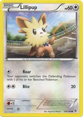 Lillipup 120/149 - Pokemon Boundaries Crossed Common Card