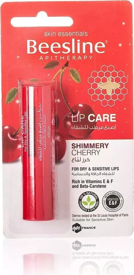 Beesline Shimmery Cherry Lip Balm 4G with Free Worldwide Shipping