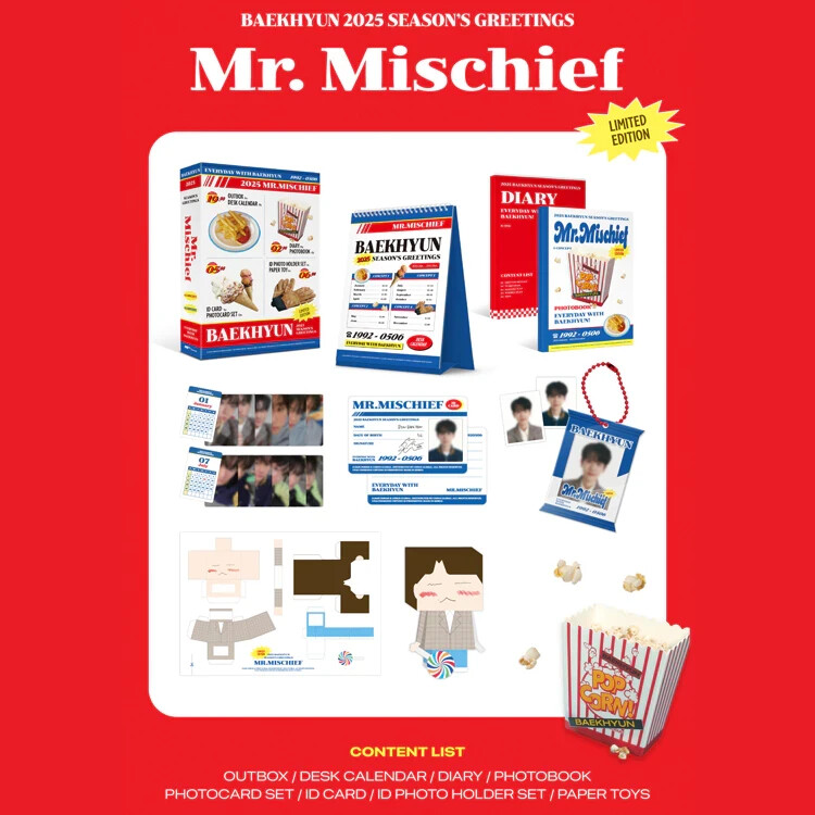 EXO - BAEKHYUN 2025 Season's Greetings [Mr.Mischief] INB 100