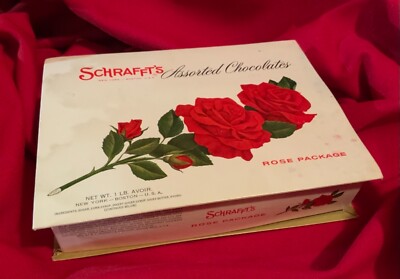 Schrafft s,Rose Package,Candy Box,Chocolate Box,Container,USA,Assorted Candy Box