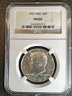 1967 KENNEDY SMS Half Dollar * NGC MS66 * UNCIRCULATED * Brown Label *