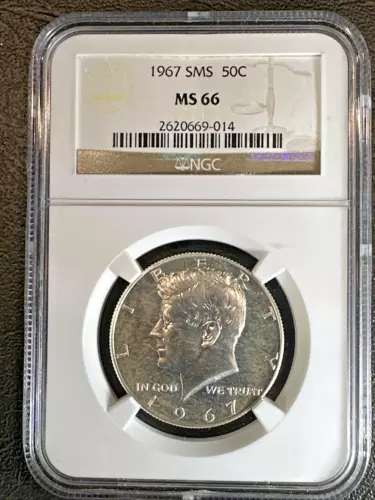 1967 KENNEDY SMS Half Dollar * NGC MS66 * UNCIRCULATED * Brown Label *