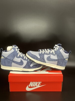 Size 8.5 - Nike Dunk High x Notre Midnight Navy Blue White Grey 2021 CW3092400