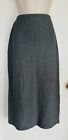 <!--F#f_0-->ZARA WOMAN Grey Herringbone Pencil Midi Business Work Skirt Size EUR L AU12 BNWT<!--F/-->