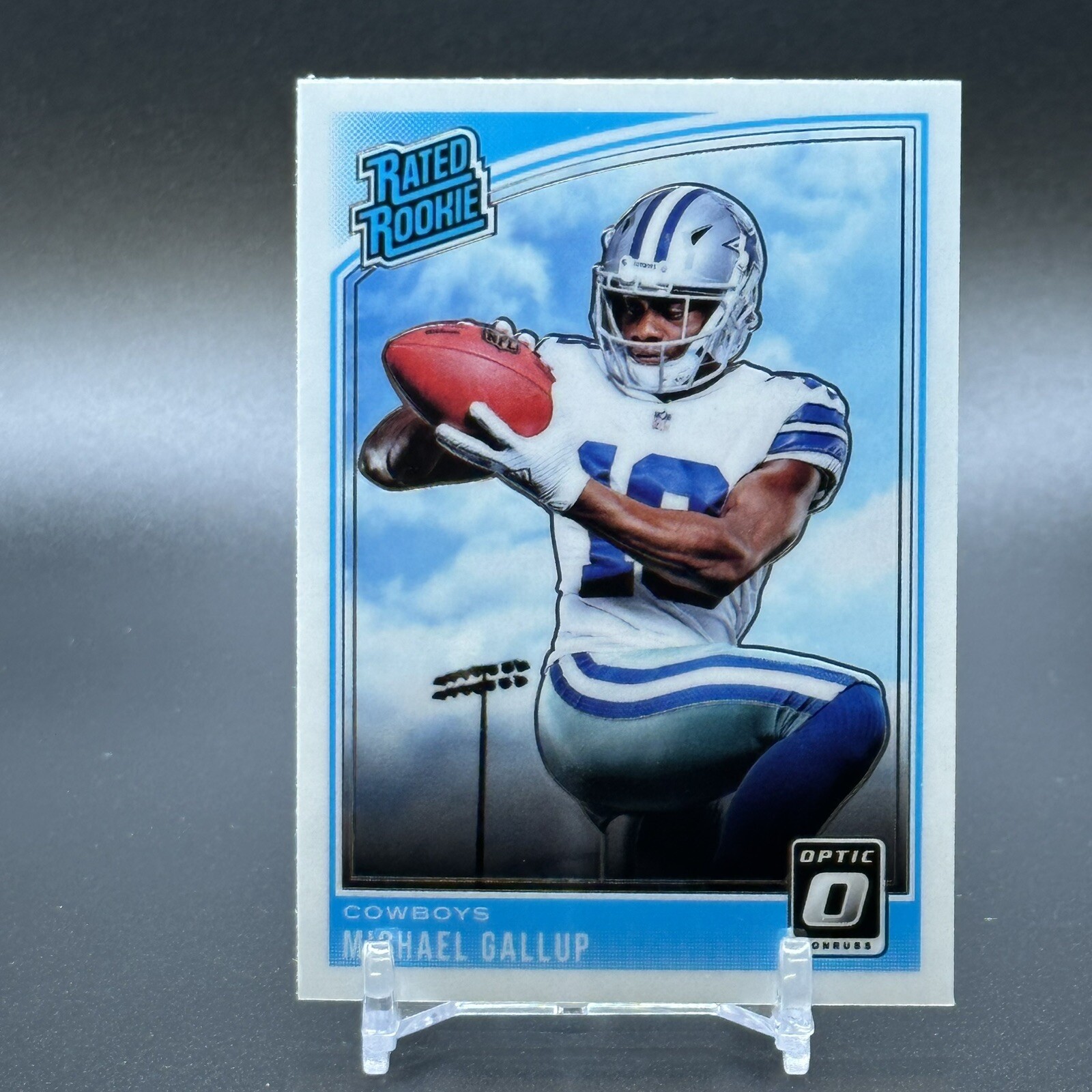 2018 DONRUSS OPTIC MICHAEL GALLUP RC #174 RATED ROOKIE - DALLAS COWBOYS