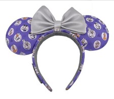 NWT DISNEY PARKS LOUNGEFLY 100 Years Minnie Mouse Ears Headband Mickey Friends