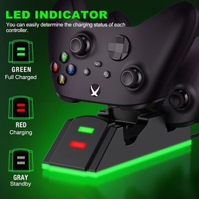 2*3600 mWh Battery For XBox One｜Series X S Controller Dual Charging Dock Station