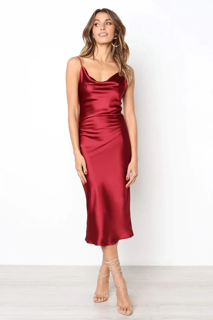 Schiffer slip deals midi dress