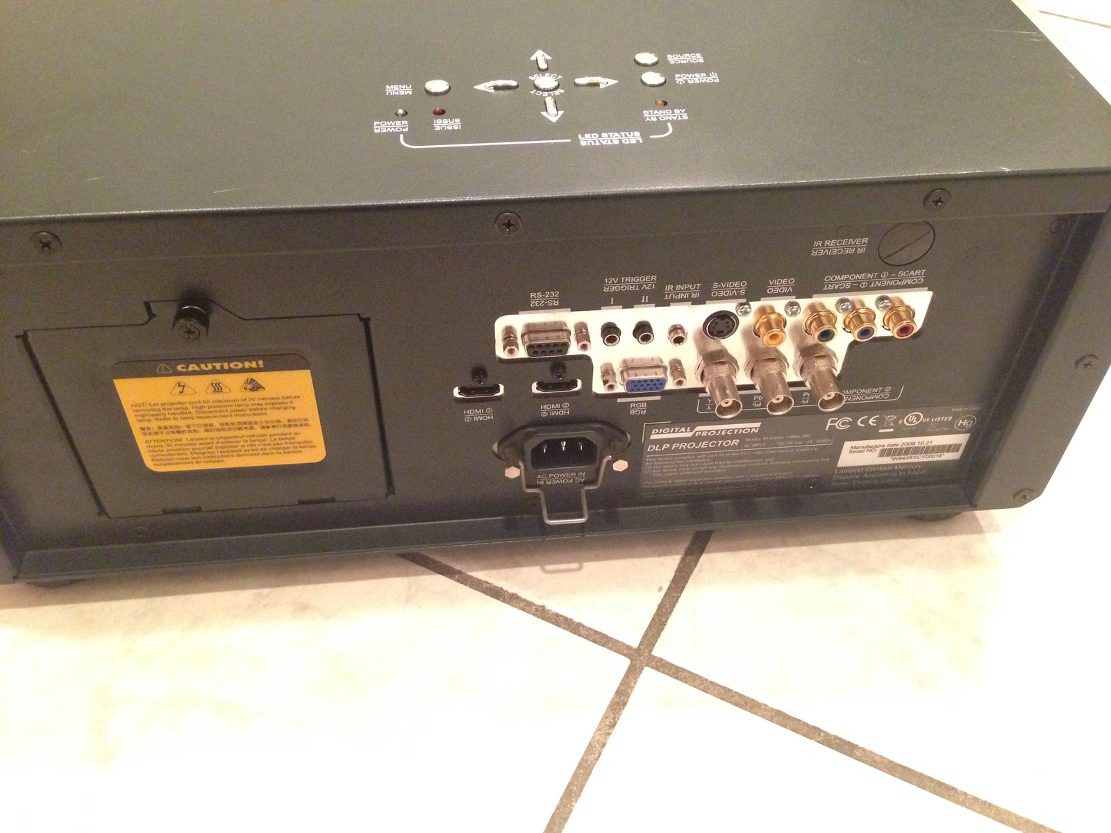 Digital Projection MVision 1080P260 projector, 3500 LUMENS, NEW