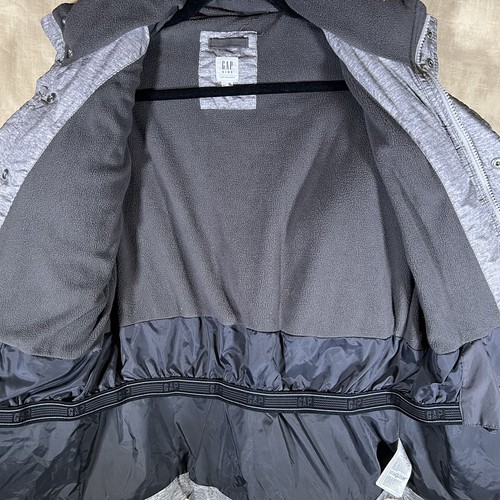 Gap Kids Boys XL 12-13 Puffer Jacket Extra Warm Ski Zip Up Coat Missing Hoodie - Picture 5 of 7