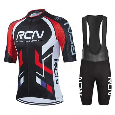 NEU RCN Fahrradbekleidung Jersey Herren Set MTB Rennrad Uniform Shorts Man