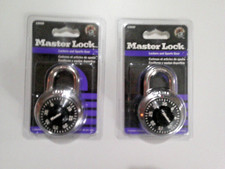(2) Master Lock Padlocks 1500D Preset Combination Lock 1-7/8