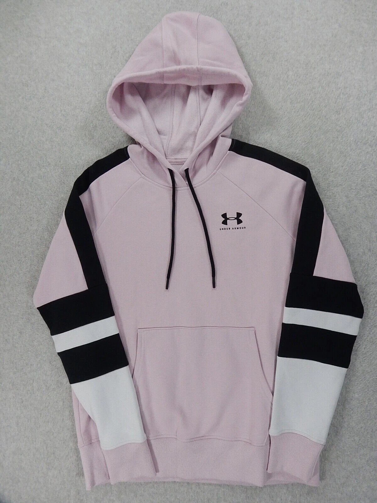 Under Armour Loose Fit Logo Hoodie Sweatshirt (Women's Small) Pink