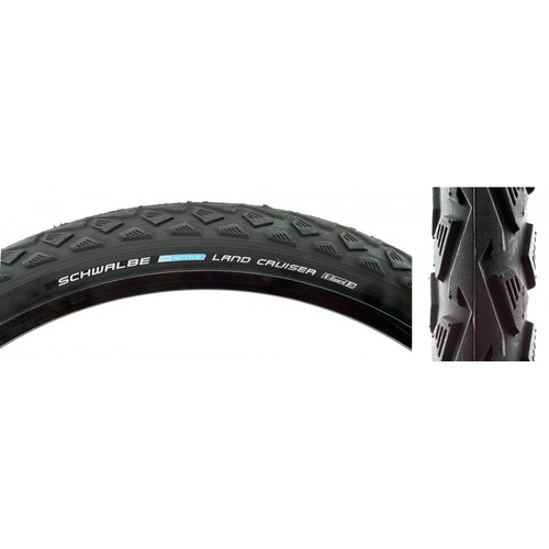 SCHWALBE TIRE SCHWALBE LAND CRUISER ACTIVE TWIN K-GUARD 26x1.75 BK/BSK SBC WIRE