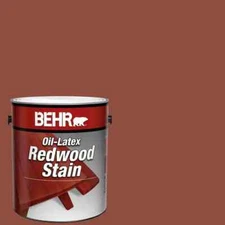 Exterior Wood Stain Oil Latex Paint Coating Accessory Home Outdoor Use 1 Gallon