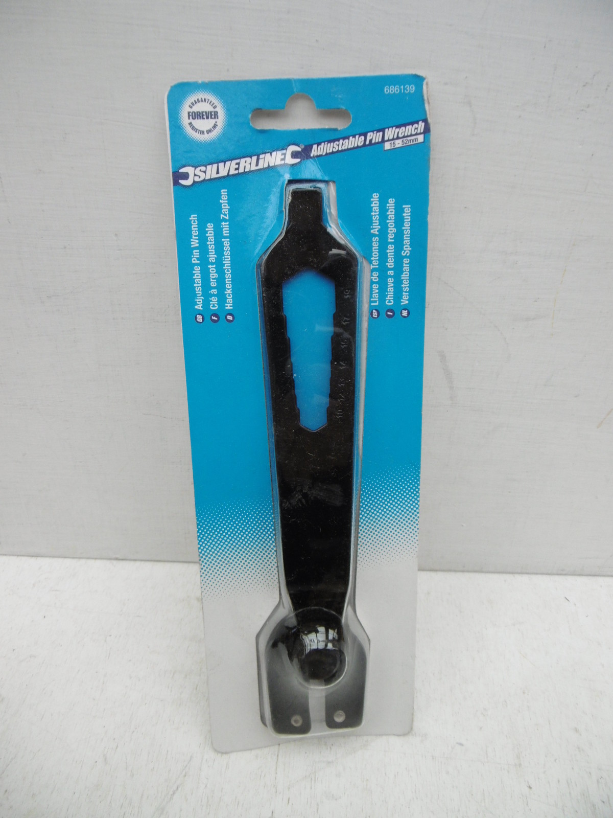 SILVERLINE ADJUSTABLE PIN WRENCH SPANNER FOR ANGLE GRINDERS 686139