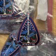 LOT OF 139 Authentic SpaceX Mission Patches JCSAT-16 Falcon 9 NASA