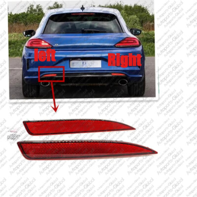 For 09-14 VW Scirocco R-line Left Side /Right side Rear Bumper Brake Reflector