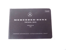 1967 mercedes 250 sl parts catalog w113 pagoda no part numbers original 250sl