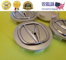 ACURA Set Of 4 Silver-Chrome Wheel Center Caps 69MM - Satisfaction Guaranteed