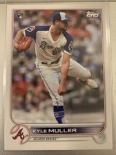 2022 Topps Series 1 Kyle Muller RC Blue Sleeves Variation SP Braves