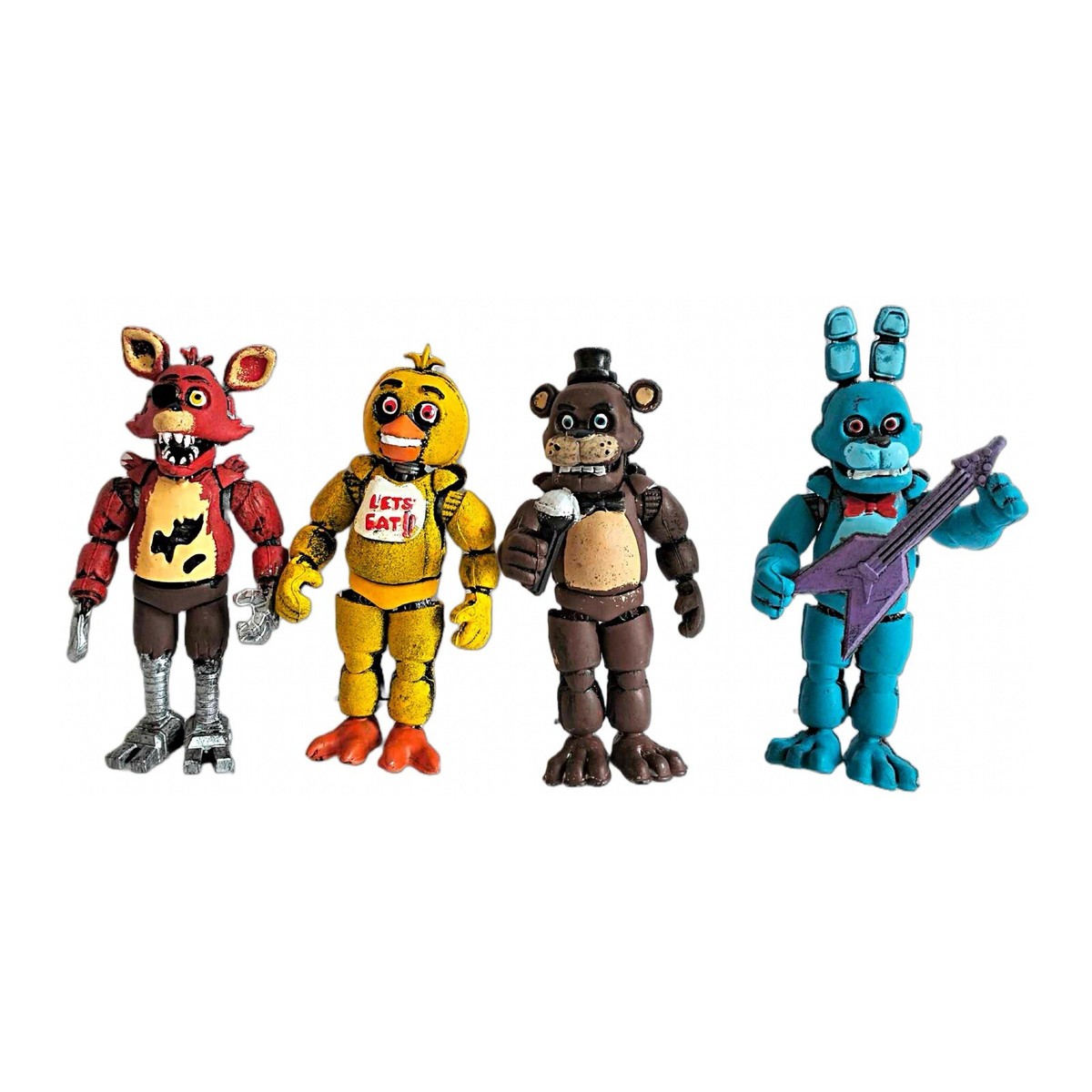 Pack Of 4 Five Nights At Freddys Figures 5” FNAF Mexican Figures