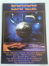 RAVE FLYER A5 WORLD DANCE AT LYDD AIRPORT 30/7/94