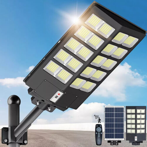 8000W Commercial LED Solar Street Light Dusk to Dawn Lamp for Parking Lot Road