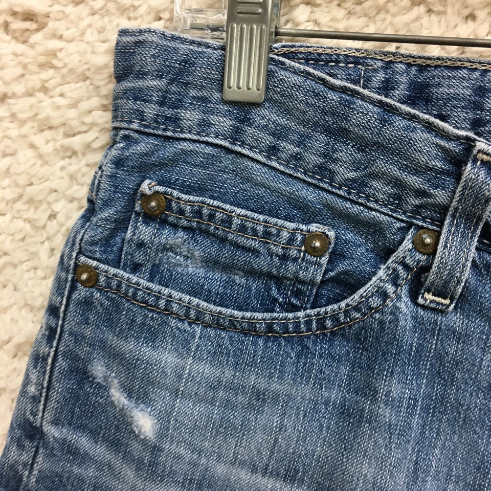 Big Star Shorts 26 Adult Blue Denim Casual Jeans Bermuda Distressed Pockets Mens Foto 4 de 4