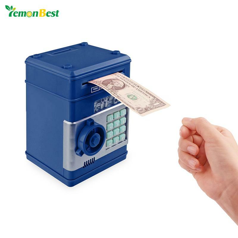Caja De Dinero Contraseña Del Cajero Automático Hucha Electrónica Seguridad Cont
